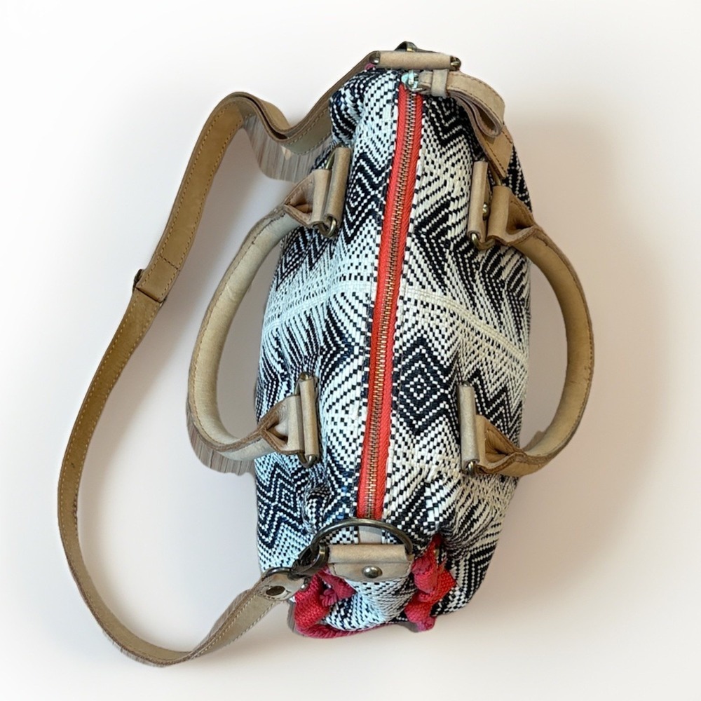Anthropologie Miss Albright Leather Trim Bag - Picture 4 of 4